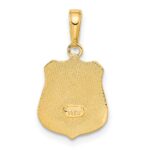 10k Police Badge Pendant - Image 4