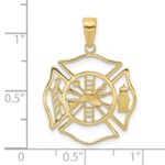10k Fireman Shield Pendant - Image 3