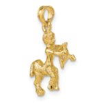 10K 3-D Sagittarius Zodiac Pendant - Image 5