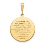 10k Praying Hands Reversible with Serenity Prayer Pendant - Image 4