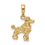10K Poodle Dog Pendant - Image 4