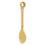 10K 3-D Tennis Racquet Pendant - Image 5