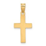 10K Polished Cross Charm - Image 4