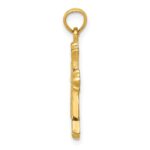 10k Budded Cross Charm - Image 2