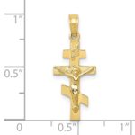 10k Eastern Orthodox Crucifix Charm - Image 3