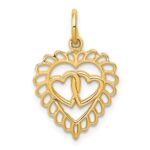 10k Heart Charm