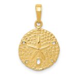 10K Sand Dollar Pendant