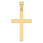 10k Polished Cross Pendant