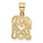 10K GOD HEARTS YOU Charm - Image 4