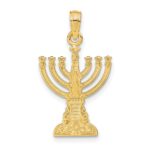 10K Menorah Pendant