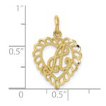 10KY Initial A Charm - Image 3