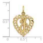 10k Initial J Charm - Image 3