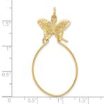 10k Filigree Butterfly Charm Holder - Image 3