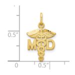 10k Solid Doctor of Medicine MD Charm - Image 3