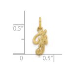 10k Initial F Charm - Image 3