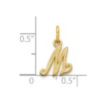 10k Initial M Charm - Image 3