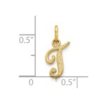 10k Initial T Charm - Image 3