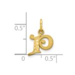 10k Initial P Charm - Image 3