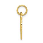 10k Solid Flat Back Small Fox Head Charm - Image 2