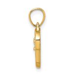 10k CZ Heart Charm - Image 2