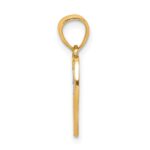 10K W/Rhodium Heart W/Cross Charm - Image 2