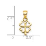 10k Four Leaf Clover Charm - Image 3