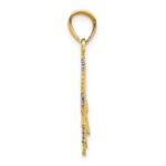 10K w/Rhodium Snowflake Charm - Image 2