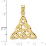 10k Polished Trinity Pendant - Image 3