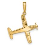 10k 3-D Low-Wing Airplane Pendant - Image 5