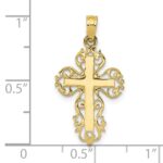 10k Fancy Cross Pendant - Image 3