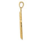 10k Tubular Cross Pendant - Image 2