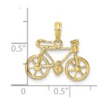 10k 3-D Moveable Bicycle Charm - Image 3