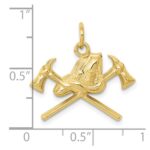 10k Fire Department Charm - Image 3