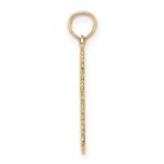 10k Budded Cross Charm - Image 2