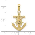 10k Mariners Crucifix Pendant - Image 3