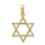 10K Star of David Pendant