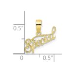 10K Polished and Textured SPECIAL Pendant - Image 3