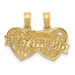 10K BEST FRIEND 2 Piece Break-A-Part Charm