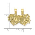 10K BEST FRIEND 2 Piece Break-A-Part Charm - Image 3