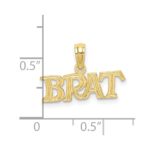 10K Polished BRAT Charm - Image 3