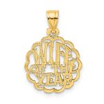 10K WIFE OF THE YEAR Pendant