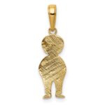 10K Boy with Hands in Pocket Pendant - Image 4