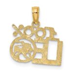 10K 100% LEO Zodiac Charm - Image 4