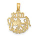 10K 100% AQUARIUS Zodiac Charm - Image 4