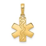 10K Paramedic/EMT Symbol Pendant