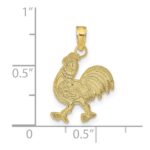 10K Rooster Pendant - Image 3