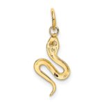 10k Solid Polished Snake Charm - Image 4