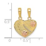 10K Two-tone MOMMY and ME Break-A-Part Charm - Image 3