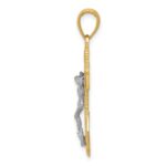 10k Two-tone Mariner's Crucifix Pendant - Image 2