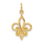 10k Fleur De Lis Charm